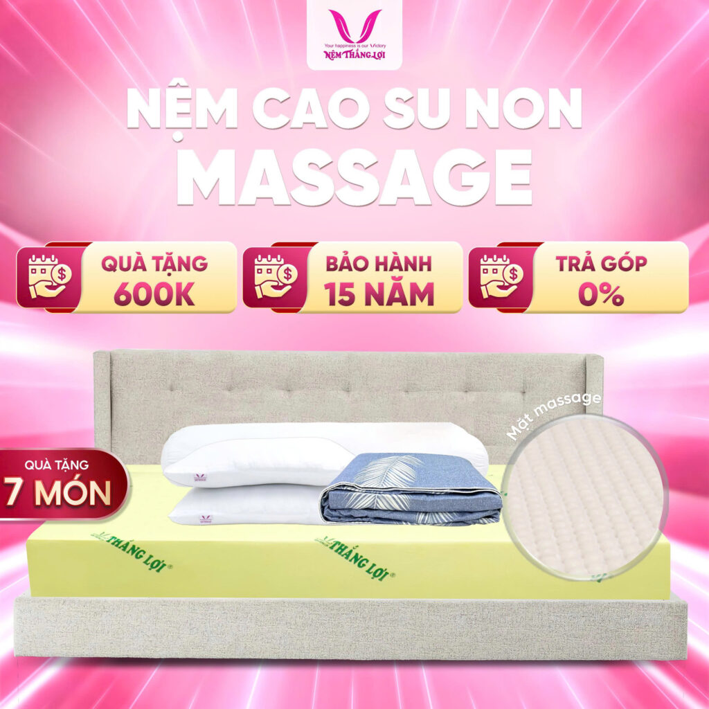 Nệm Cao Su Non Massage Thắng Lợi