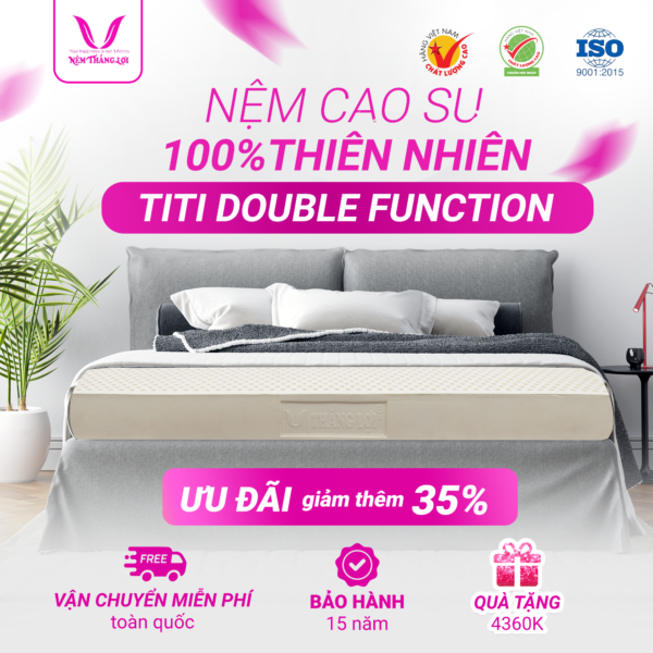 NỆM 100% CAO SU THIÊN NHIÊN THẮNG LỢI TITI