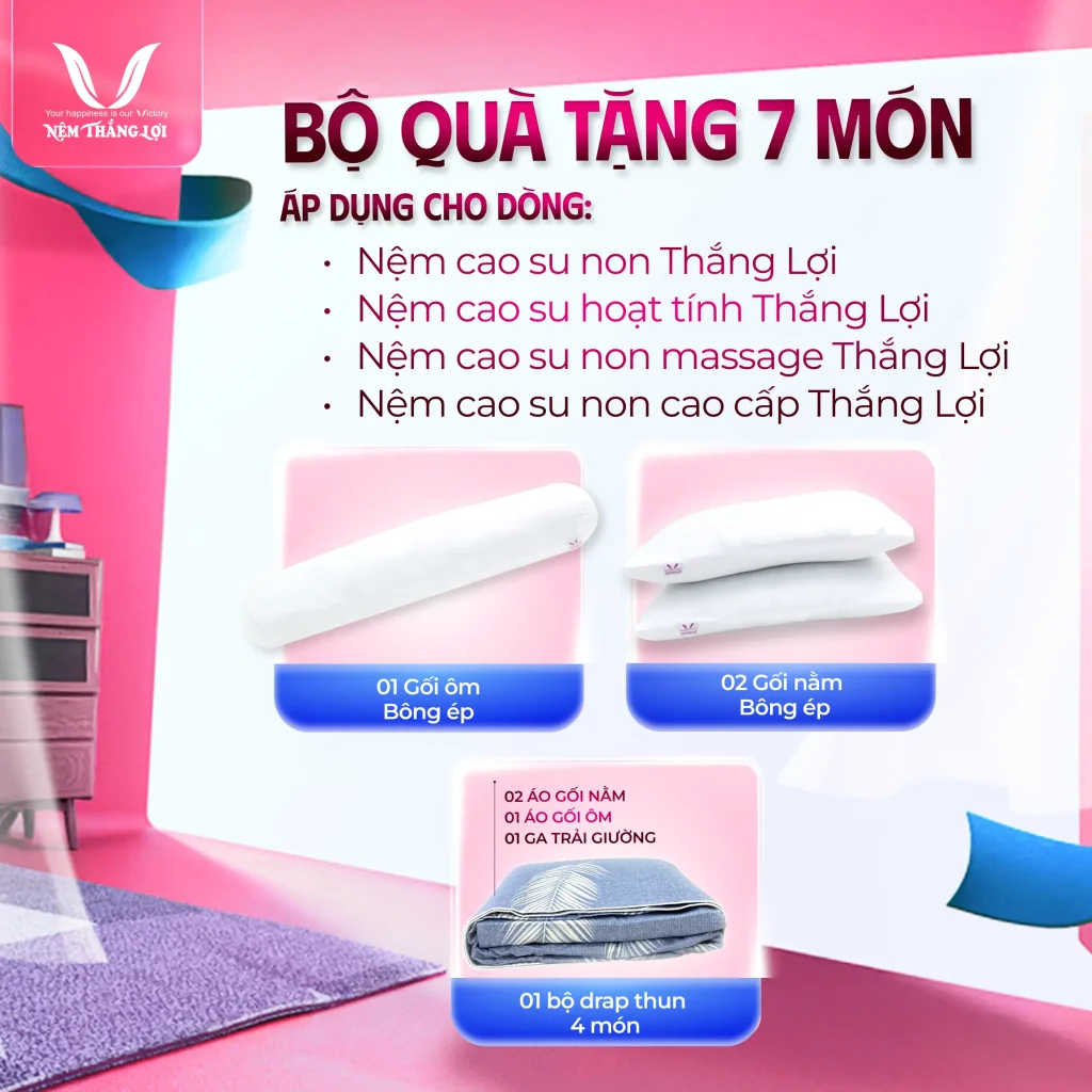 Nệm Cao Su Non Cao Cấp Thắng Lợi