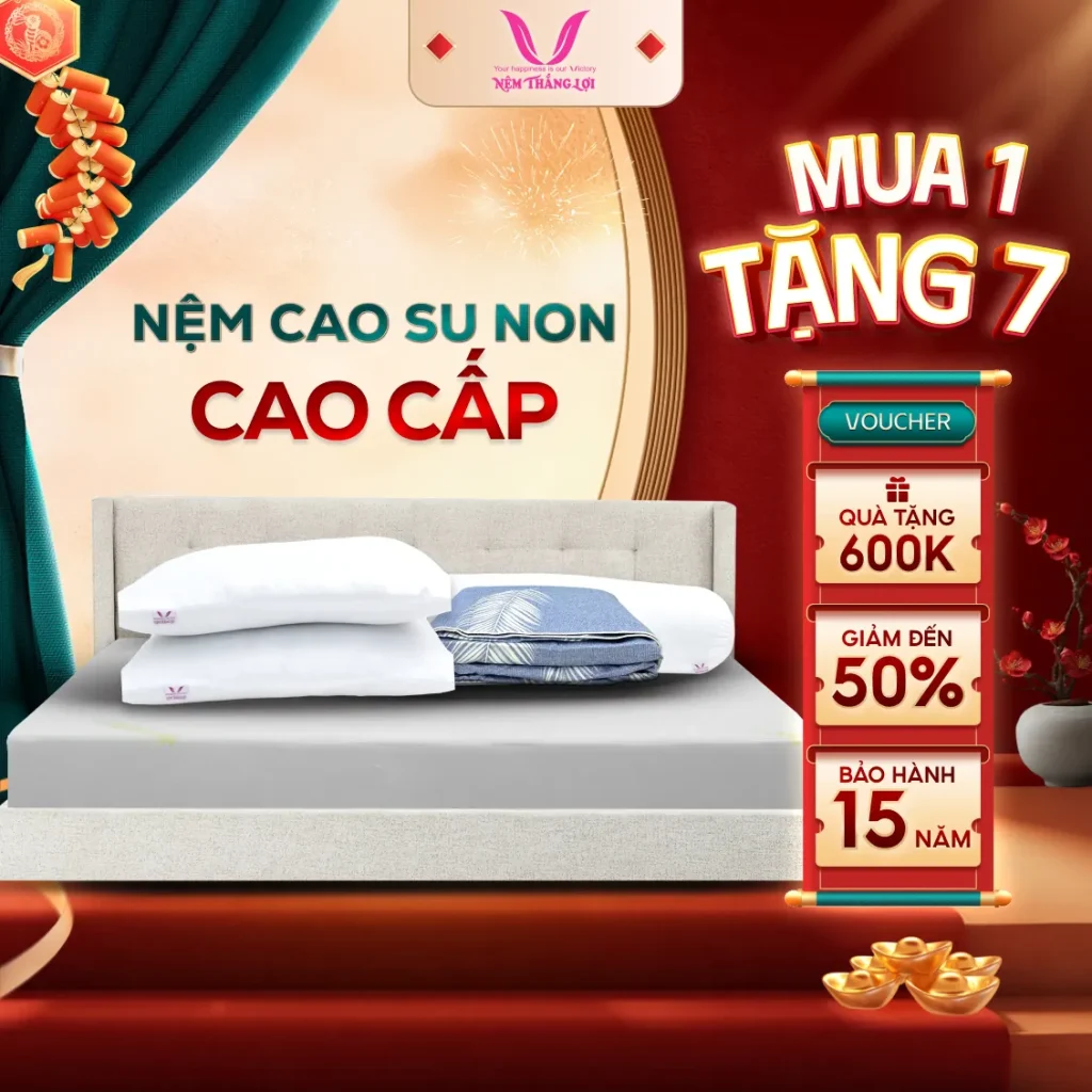 Nệm Cao Su Non Cao Cấp Thắng Lợi