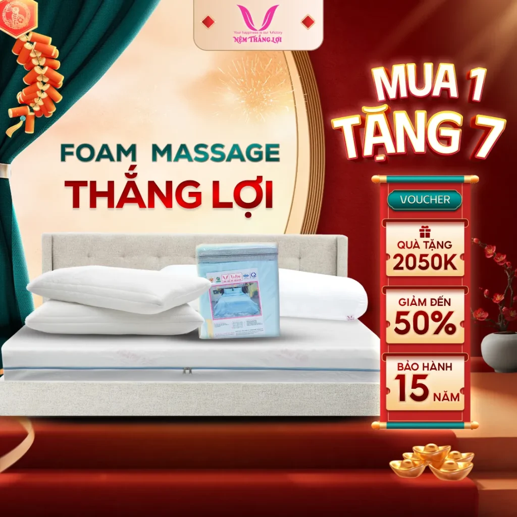 Nệm Foam Cao Cấp Massage Thắng Lợi