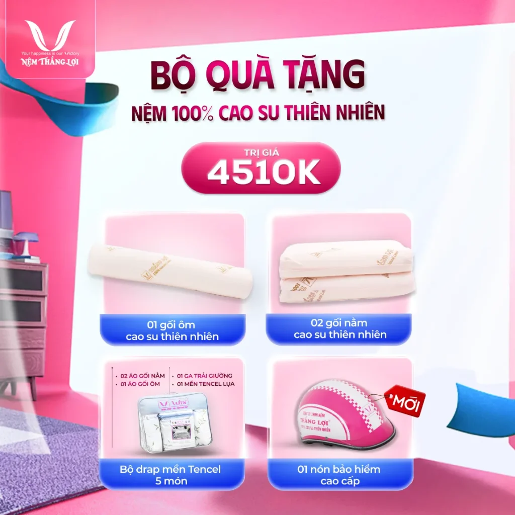 NỆM 100% Cao Su Thiên Nhiên Thắng Lợi SiSi - Advanced