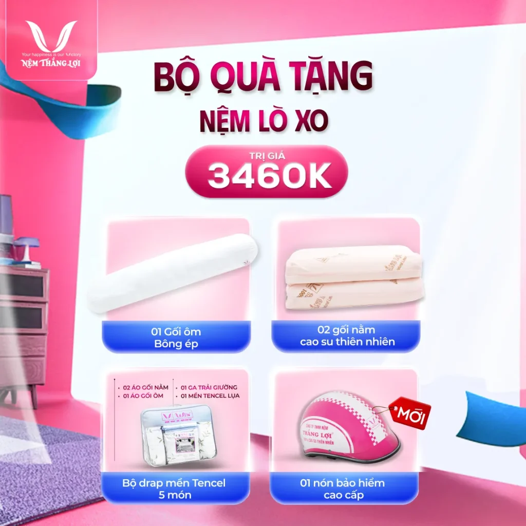 Nệm Lò Xo Túi Độc Lập Cao Cấp Thắng Lợi Danisa Royal