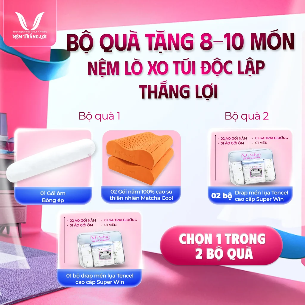 Nệm Lò Xo Túi Cao Cấp Thắng Lợi Danisa Royal