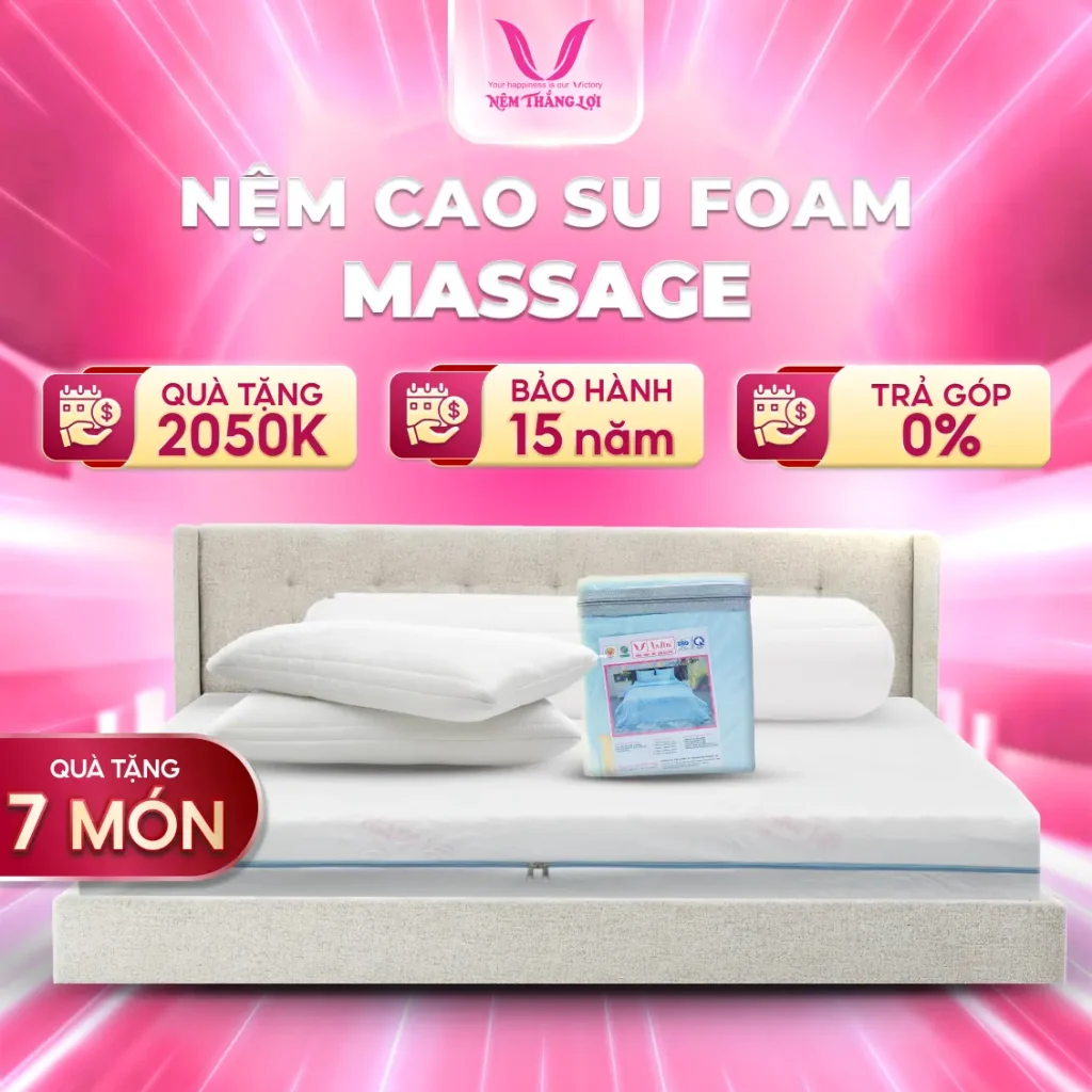 Nệm Foam Cao Cấp Massage Thắng Lợi