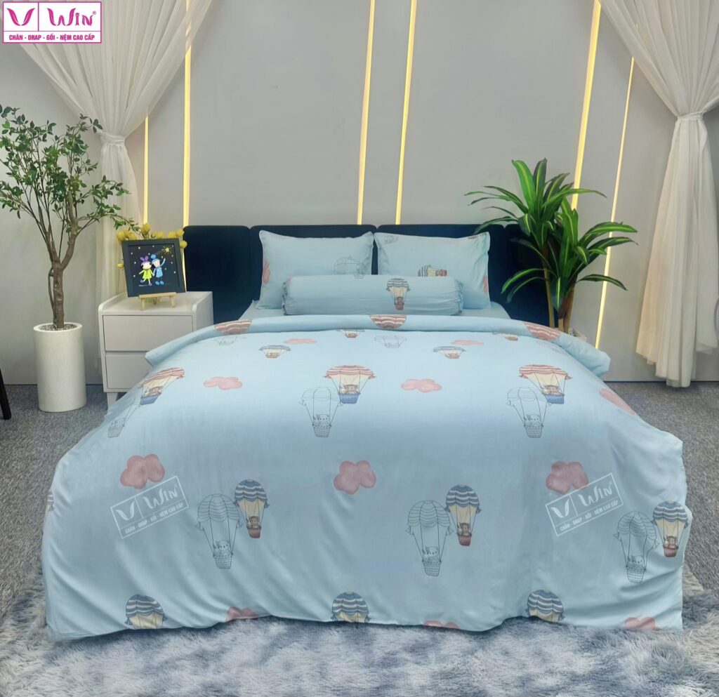 Drap Mền Tencel Lụa Cao Cấp Super Win Thắng Lợi 007