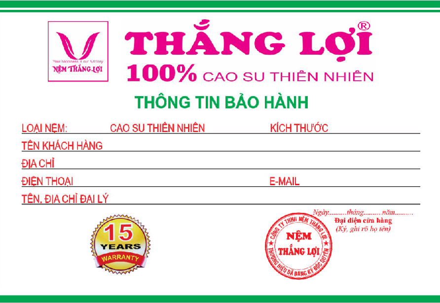 Phiếu bảo hành sản phẩm