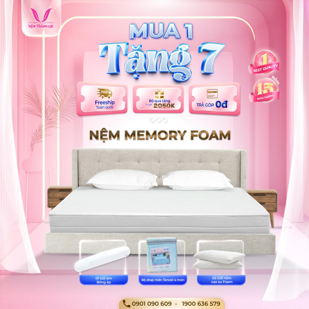 Nệm Memory Foam Thắng Lợi