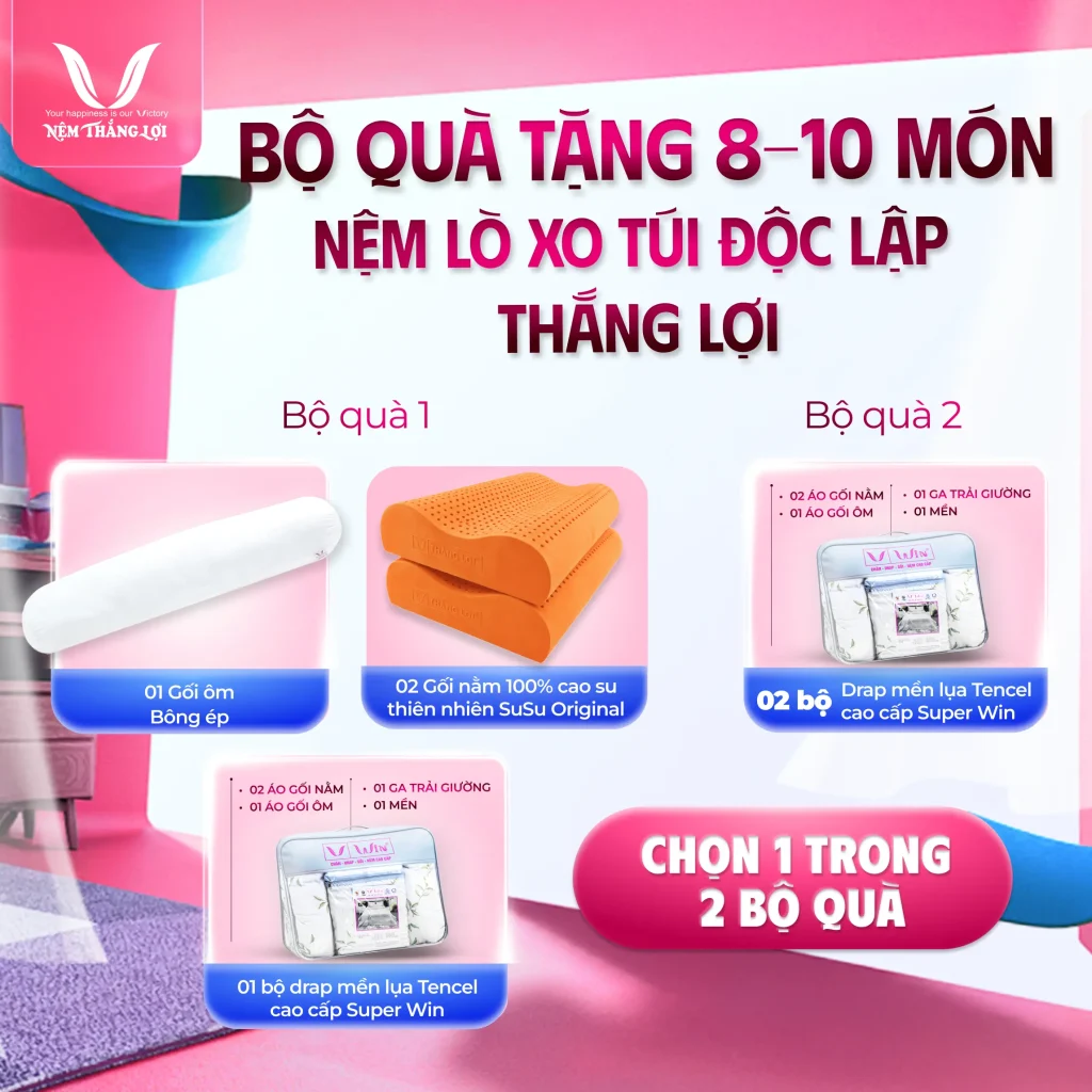 Nệm Lò Xo Túi Cao Cấp Thắng Lợi Danisa Royal