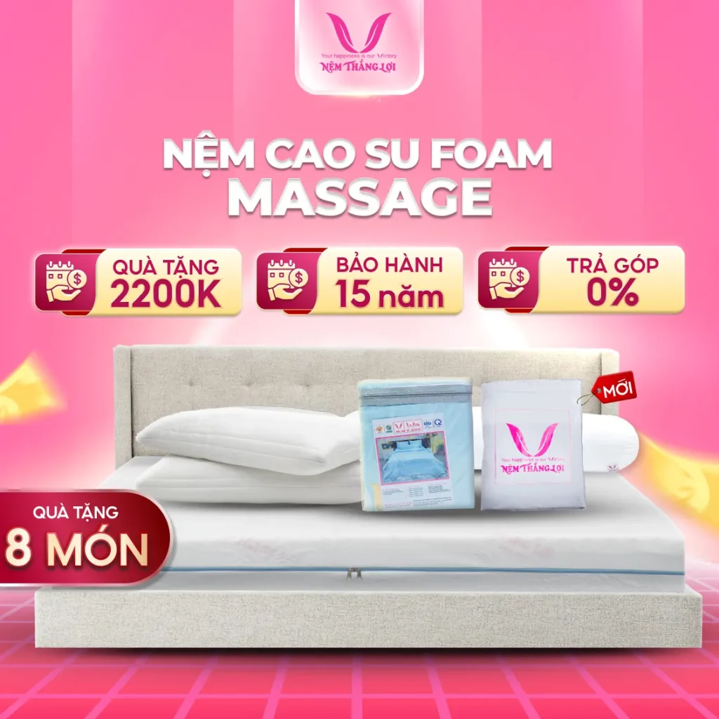 Nệm Cao Su Foam Massage Thắng Lợi
