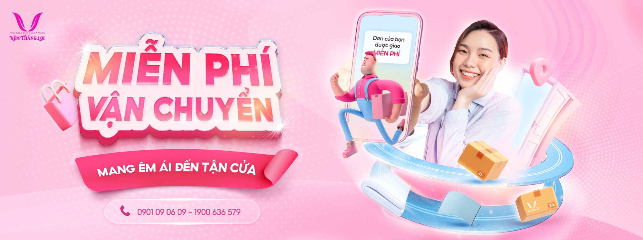 Nệm Thắng Lợi miễn phí vận chuyển toàn quốc