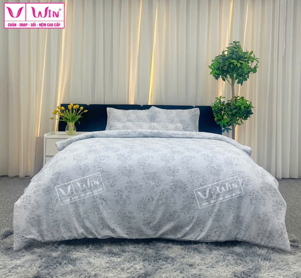 Bộ Drap Mền Tencel Lụa Cao Cấp Super Win Thắng Lợi TL002