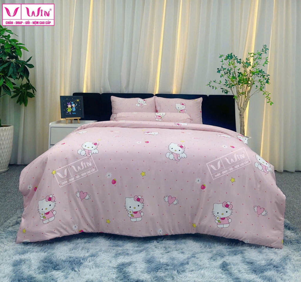 Bộ Drap Mền Tencel Lụa Cao Cấp Super Win Thắng Lợi TL021