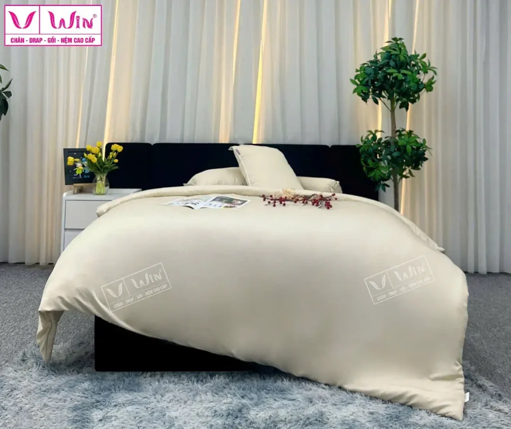Drap Tencel Lụa Đơn Sắc Cao Cấp Super Win Thắng Lợi TL001