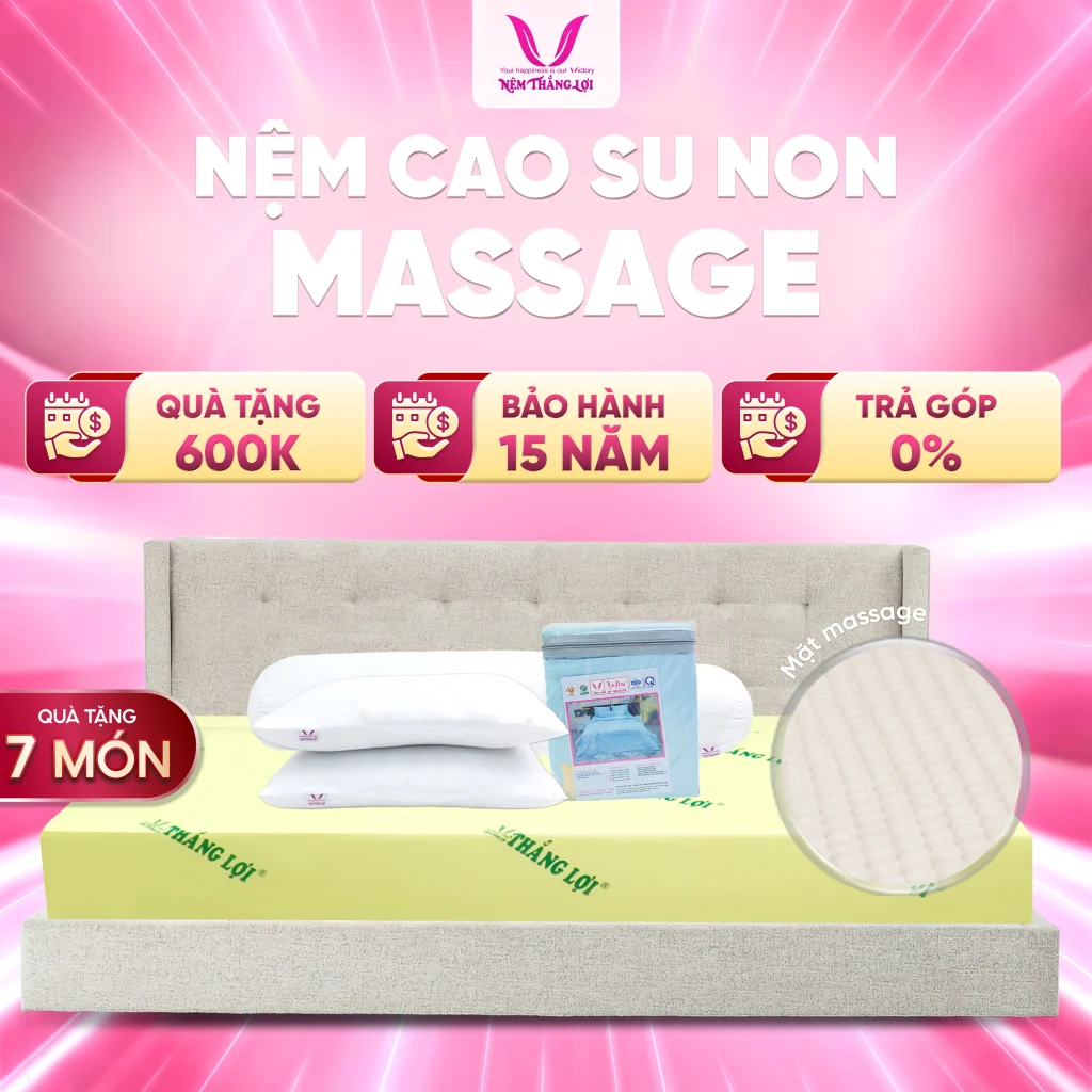 Nệm Cao Su Non Massage Thắng Lợi