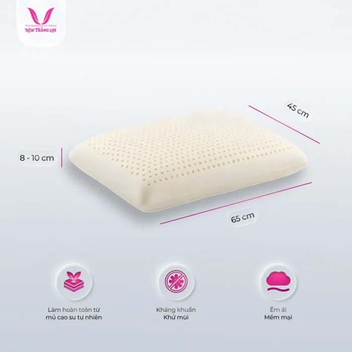 Gối nằm có kích thước chuẩn y khoa