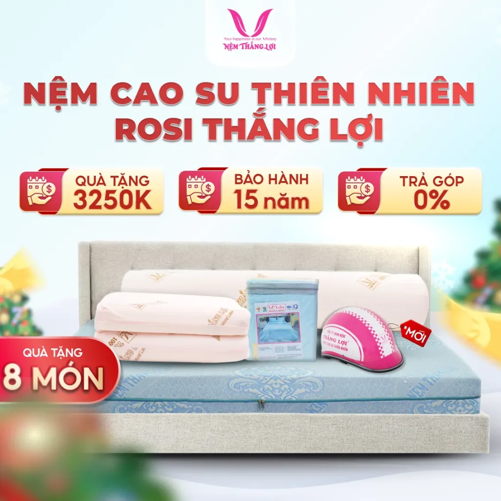 Nệm Cao Su Thiên Nhiên Rosi Thắng Lợi