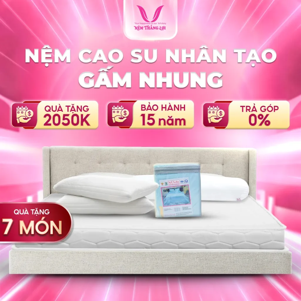 Nệm Nhân Tạo Gấm Nhung Thắng Lợi