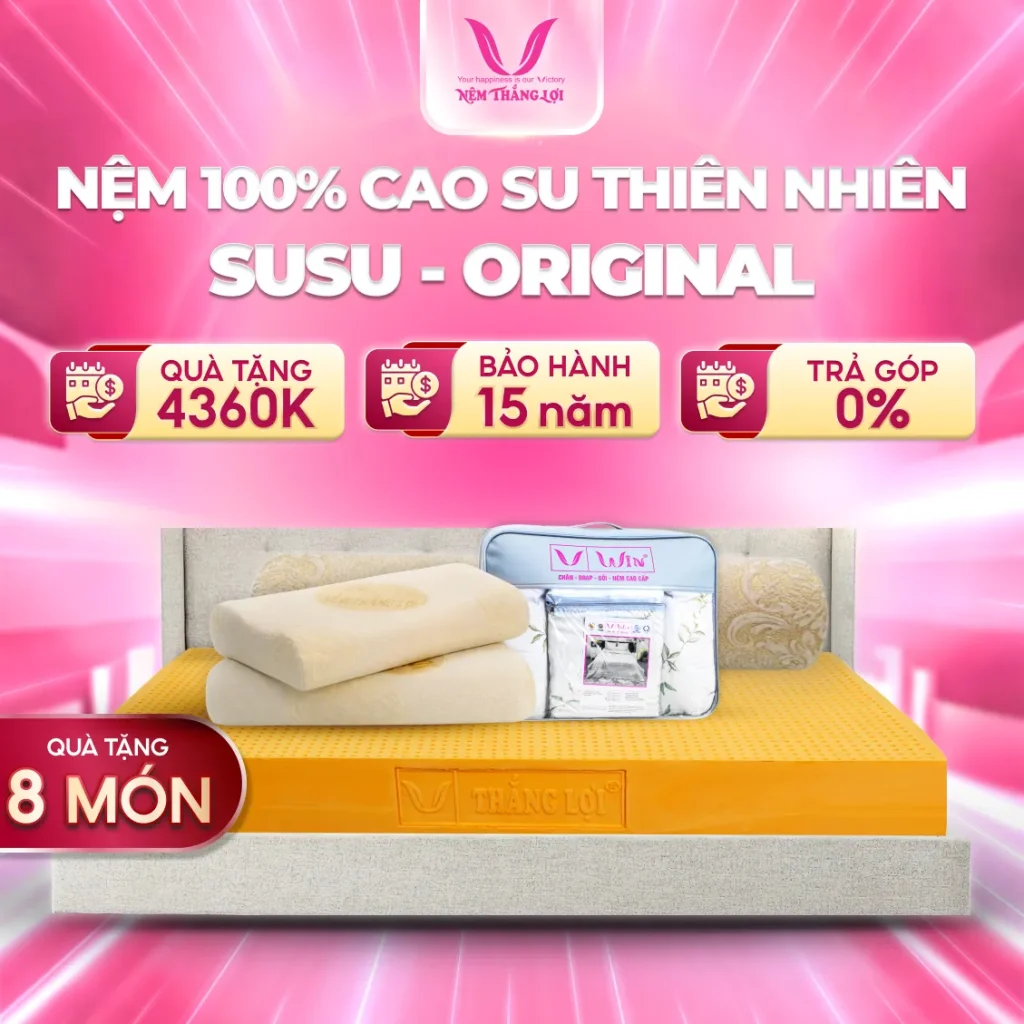 Nệm 100% Cao Su Thiên Nhiên Thắng Lợi SuSu - Original