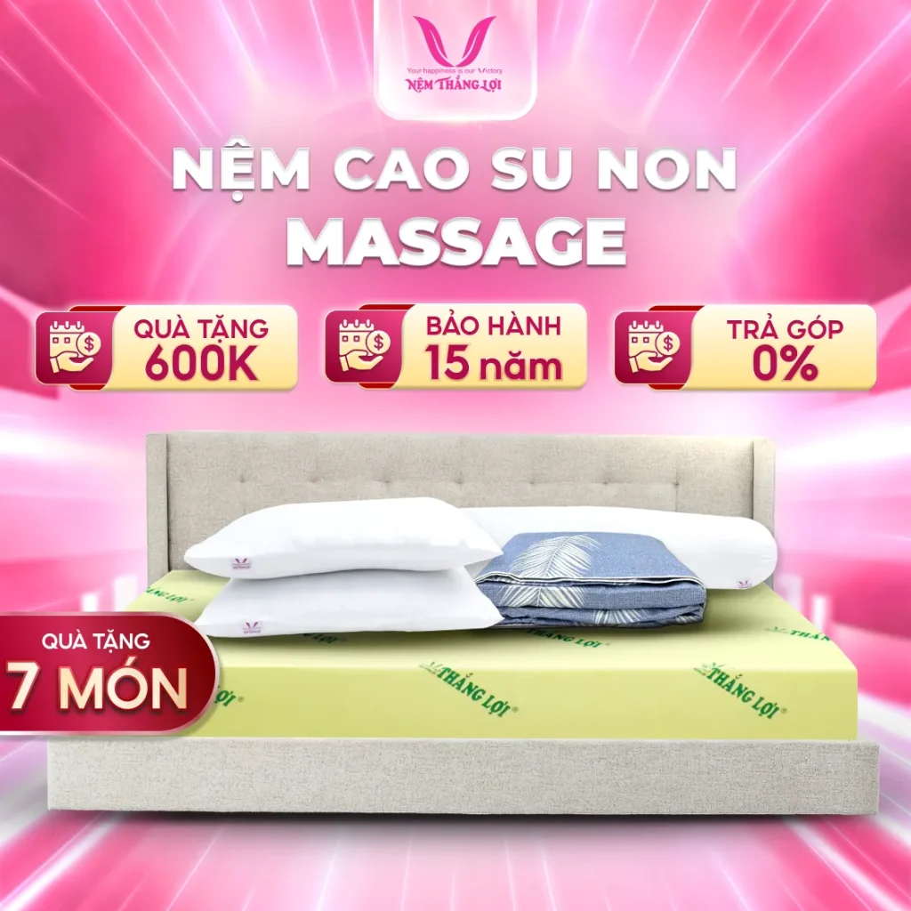 Nệm Cao Su Non Massage Thắng Lợi