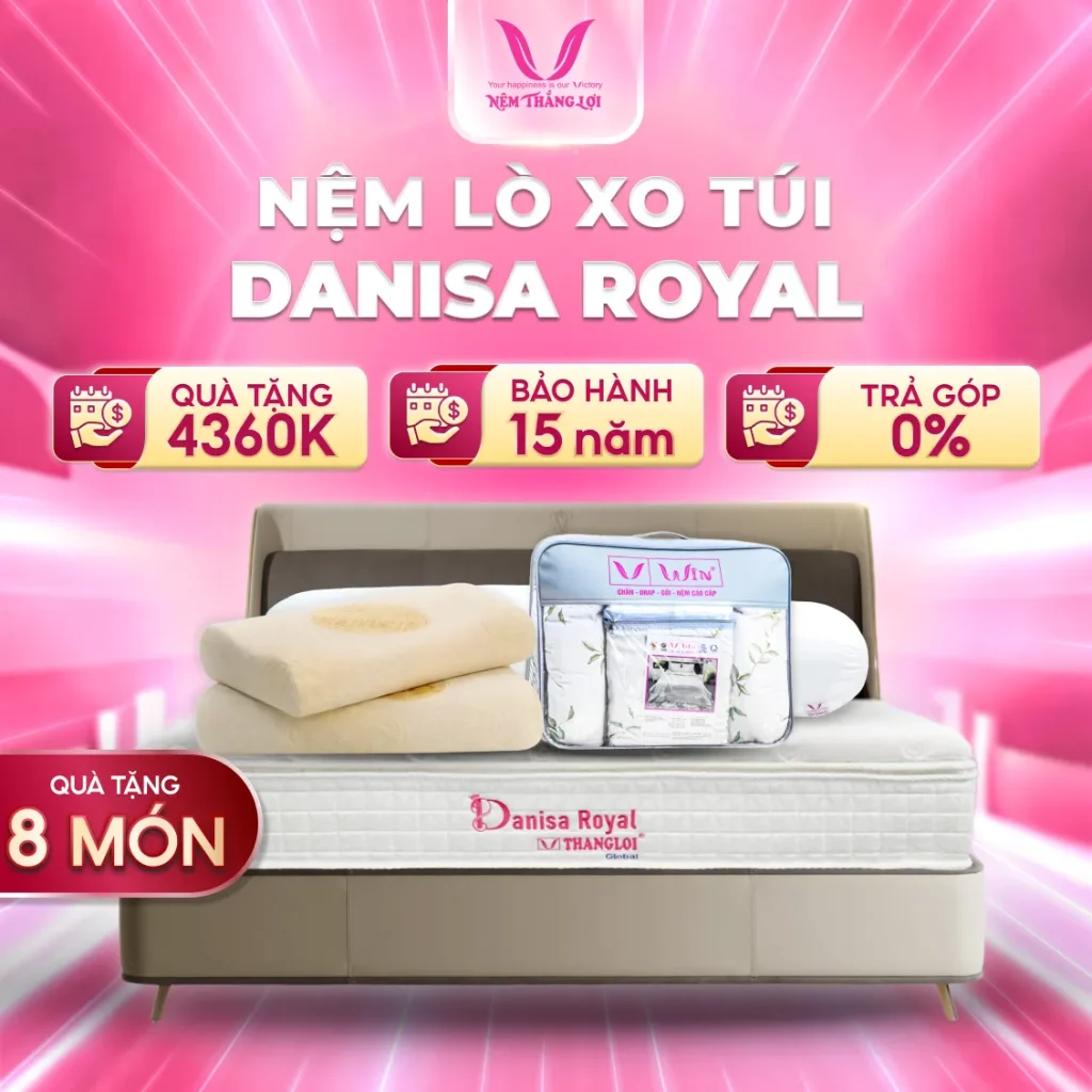 Nệm Lò Xo Túi Cao Cấp Thắng Lợi Danisa Royal