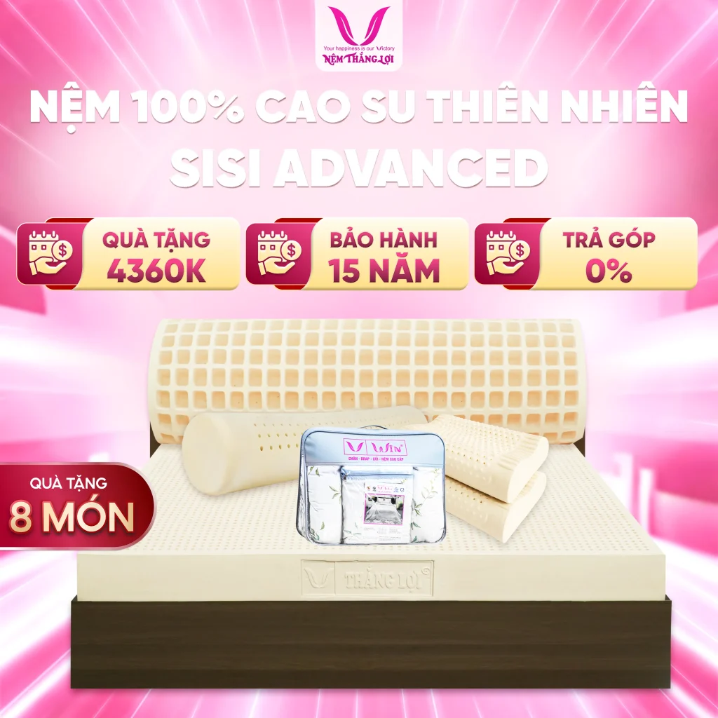 NỆM 100% Cao Su Thiên Nhiên Thắng Lợi SiSi - Advanced