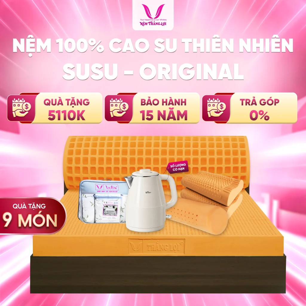 Nệm 100% Cao Su Thiên Nhiên Thắng Lợi SuSu - Original