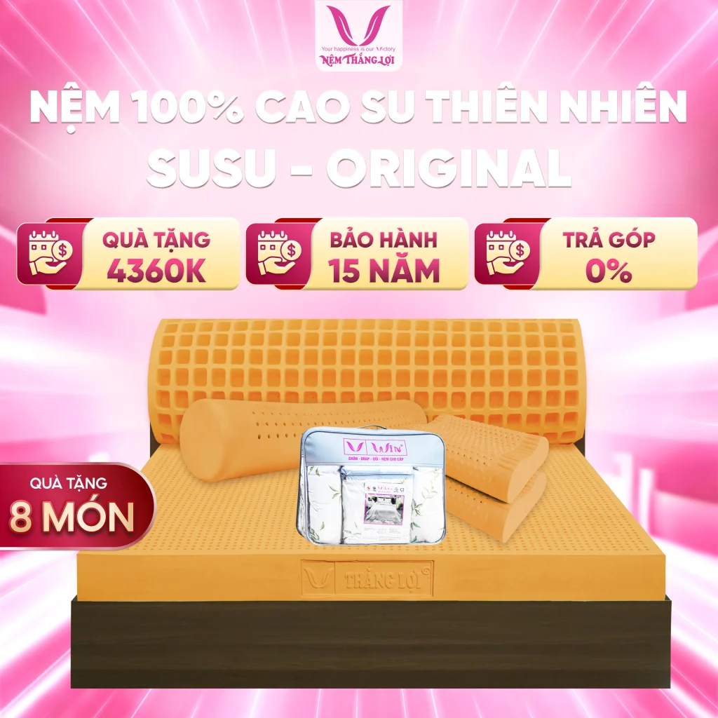 Nệm 100% Cao Su Thiên Nhiên Thắng Lợi SuSu - Original